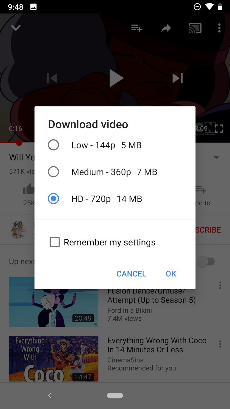how to save ed videos on android from youtube